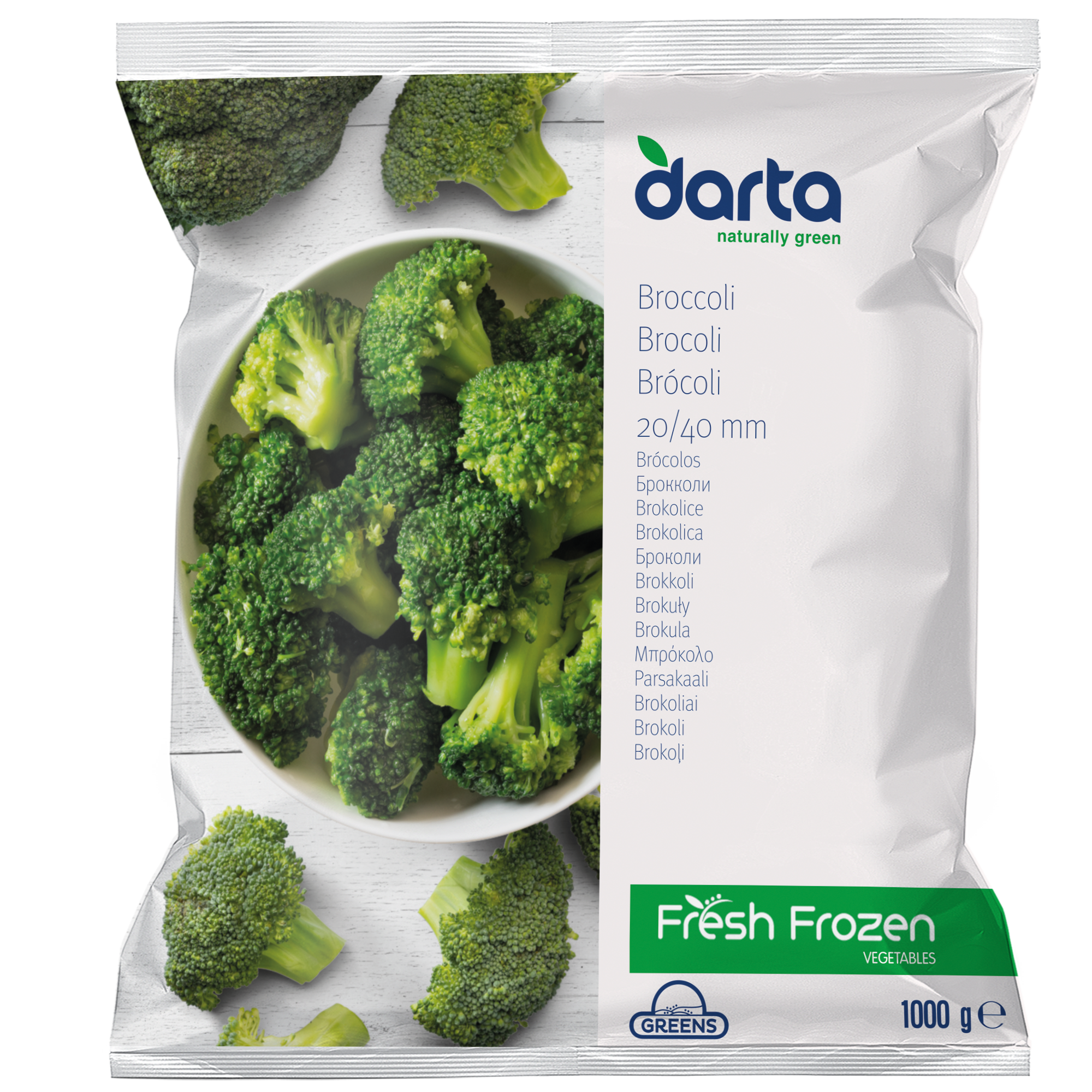 Darta frozen vegetables and frozen fruits