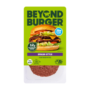 vegan, burger, patty, smash burger, Beyond Meat, Beyond Smash, vegan burger, vegan product, plant-based, plant-based burger, plant-based patty