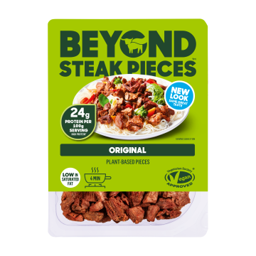 vegan, vegan steak, vegan meat, Beyond Meat, Beyond Steak, vegan beef steak, vegan product, plant-based, plant-based burger, plant-based patty