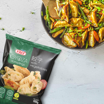 Dumplings in Teriyaki sauce