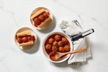 Beyond Meatballs Sandwich with Tomato Sauce