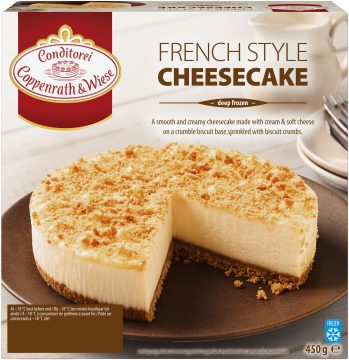 French Style Cheesecake, Coppenrath & Wiese, Cakes, Cheesecakes, Baked Cheesecakes, Sweet, Desserts, Catering, Retail, Creamy Desserts