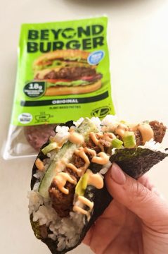 Beyond, Beyond Meat, New Meat, Vegan, Vegan Meat, Plant Based, vegan food near me, vegan protein, meat, no soy, no gmo, recipes for vegan, Beyond Burger, Burger, Plant Based Burger, Food supplier Malta, Beyond Meat supplier malta, Beyond Meat Importer Malta, Beyond Meat Malta, Beyond Burger recipe, Sushi tacos, Beyond Burger sushi taco, Plant-based burger recipe, Vegan sushi tacos